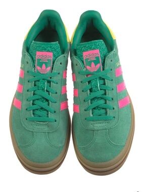 Adidas Gazelle green and pink Sneakers